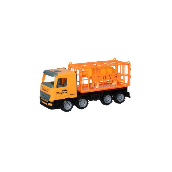

Спецтехника Same Toy инерционный Super Combination Грузовик желтый для перевозки (98-83Ut)