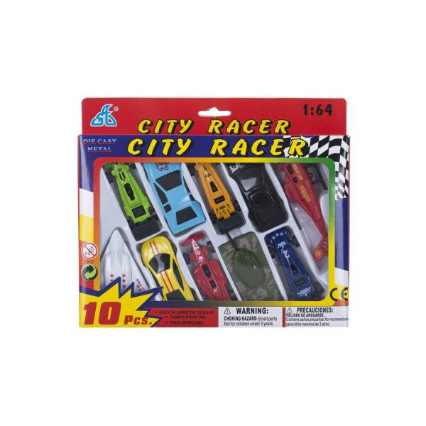 

Спецтехника GW Citi Racer 1:64 10 шт (92753-10PS)