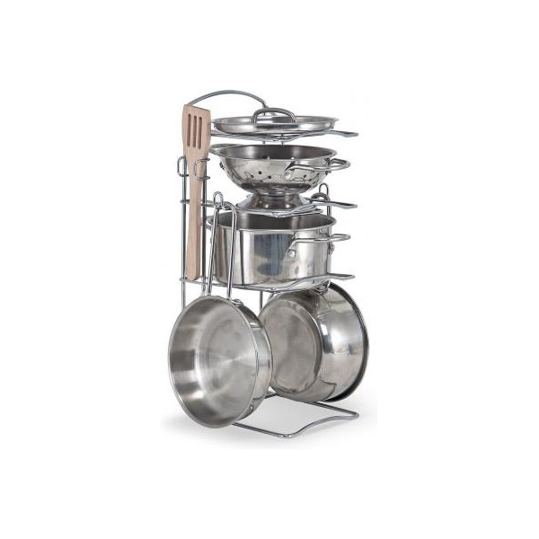 

Игровой набор Melissa&Doug Pots & Pans Set посуда из нержавеющей стали (MD14265)
