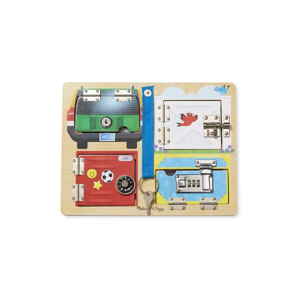 

Игровой набор Melissa&Doug Деревянная доска с защелками и блокировкой (MD19540)