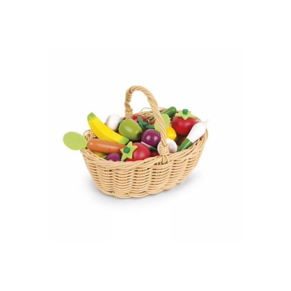 

Игровой набор Janod Корзина с овощами и фруктами 24 эл (J05620)