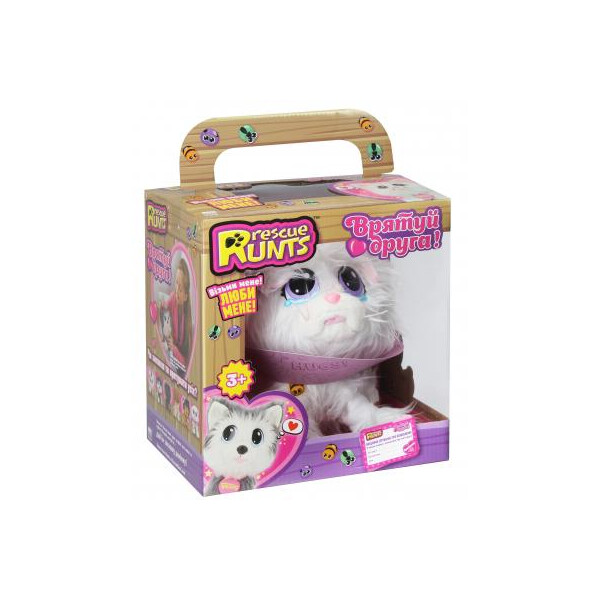 

Игровой набор Rescue Runts Спаси друга Белый котик (S19014)