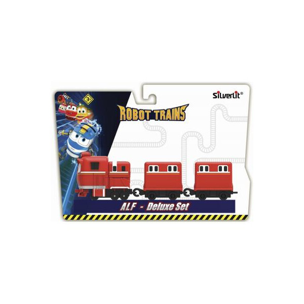 

Игровой набор Silverlit Robot Trains Паровозик с двумя вагонами Альф (80180)