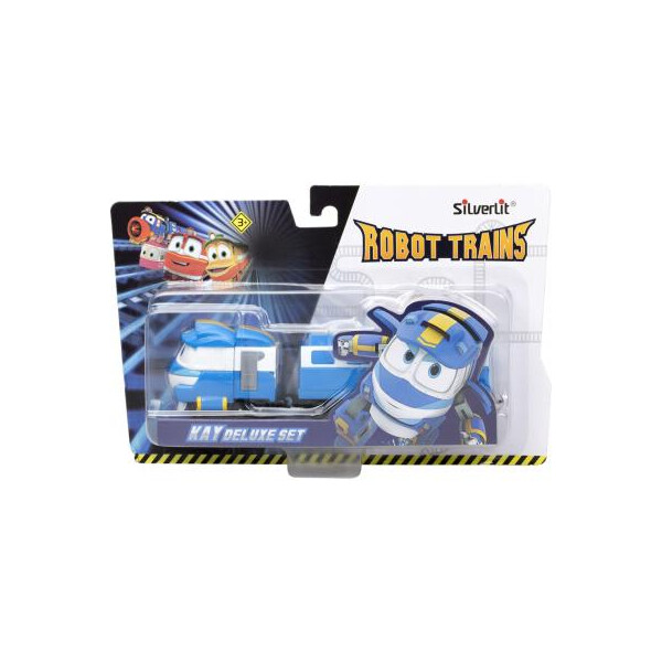 

Игровой набор Silverlit Robot Trains Паровозик с двумя вагонами Кей (80176)