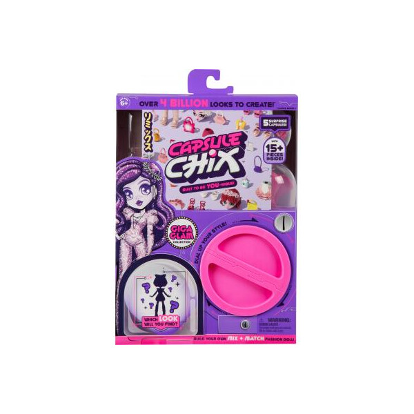 

Игровой набор Moose сюрприз Capsule Chix Giga Glam с куклой (59201)