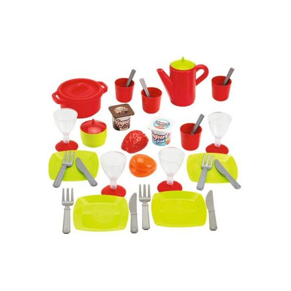 

Игровой набор Ecoiffier посуды Chef с продуктами в боксе (002603)