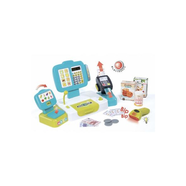 

Игровой набор Smoby Электронная касса с терминалом, весами и аксессуарами (350105)