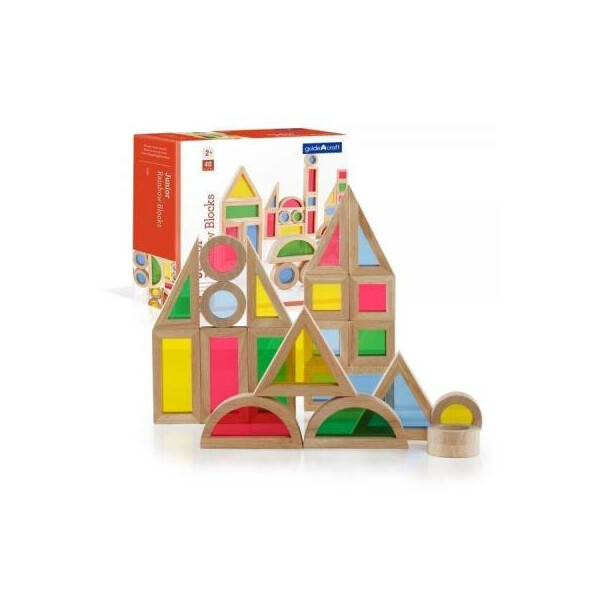 

Игровой набор Guidecraft уменьшенных блоков Block Play Маленькая радуга, 40 шт. (G3083)