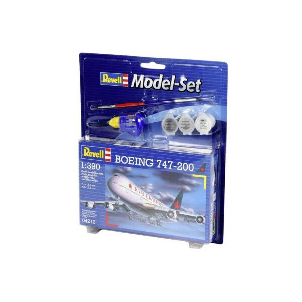 

Сборная модель Revell Пассажирский самолет Боинг 747-200 1:390 (4009803642109)