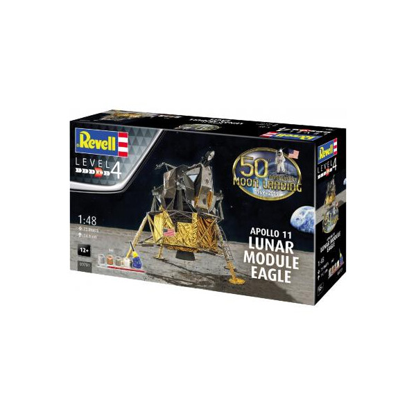 

Сборная модель Revell Лунный модуль Орел миссии Аполлон 11 уровень 4, 1:48 (RVL-03701)