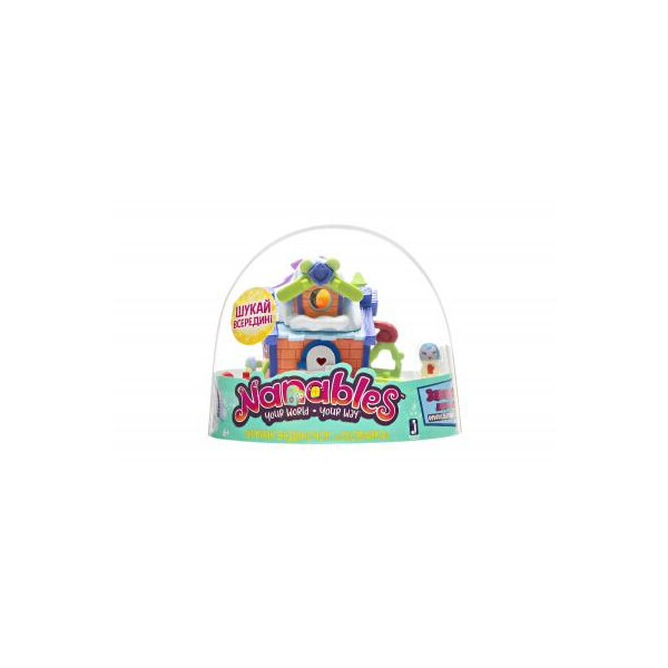 

Фигурка Jazwares Nanables Small House Зимний чудесный, Лыжный домик Тайник (NNB0031)