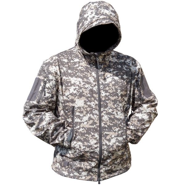 Акция на Тактическая куртка Soft Shell ESDY A001 Camouflage Pixel XXL от Allo UA