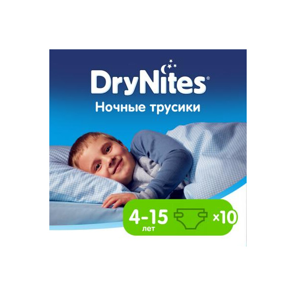 

Подгузник Huggies DryNites для мальчиков 4-7 лет 10 шт (5029053527574)