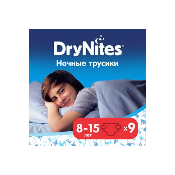

Подгузник Huggies DryNites для мальчиков 8-15 лет 9 шт (5029053527598)