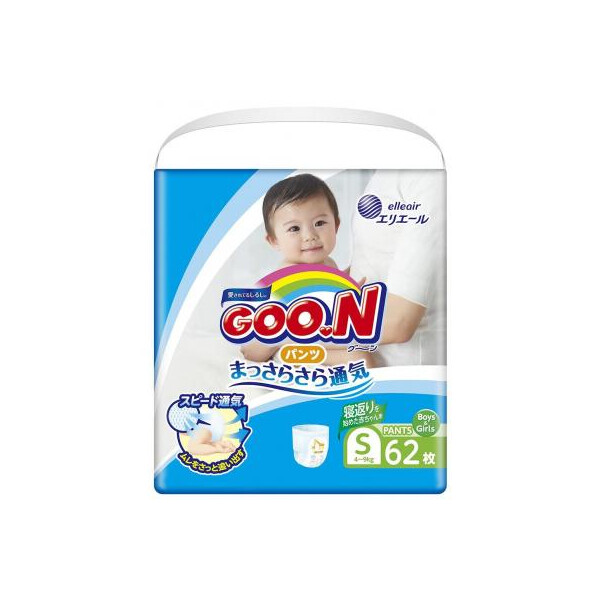 

Подгузник GOO.N Трусики для активных детей 4-9 кг (унисекс, 62 шт) (853625)