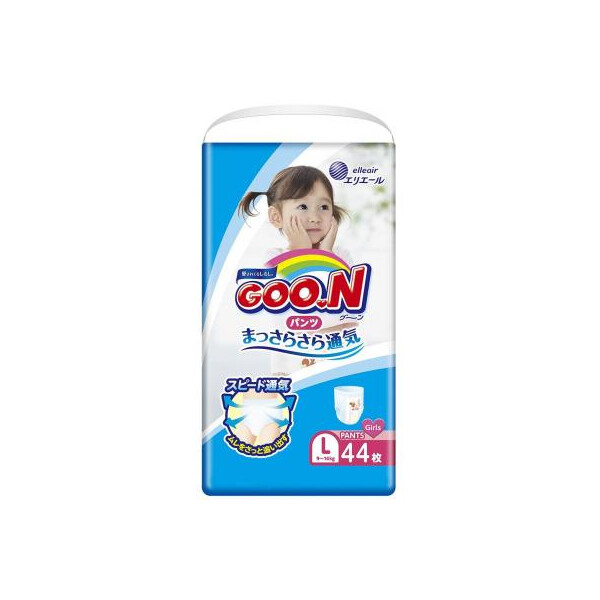 

Подгузник GOO.N Трусики для девочек 9-14 кг (L, 44 шт) (853628)
