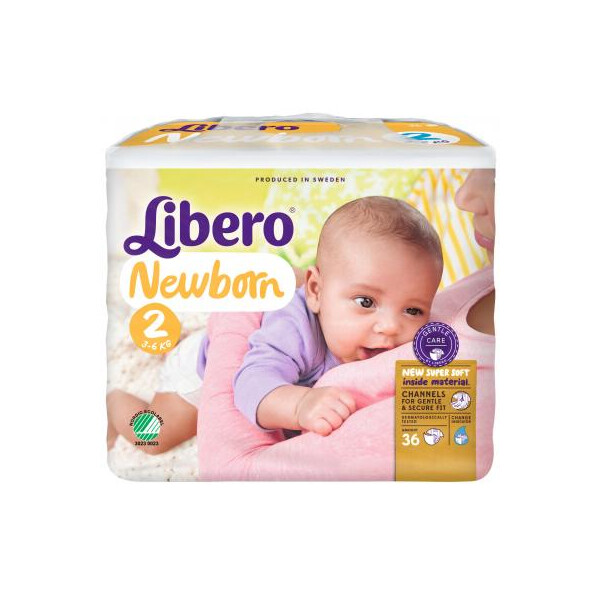 

Подгузник Libero Newborn 2 (3-6кг) 36 шт (7322540694635)
