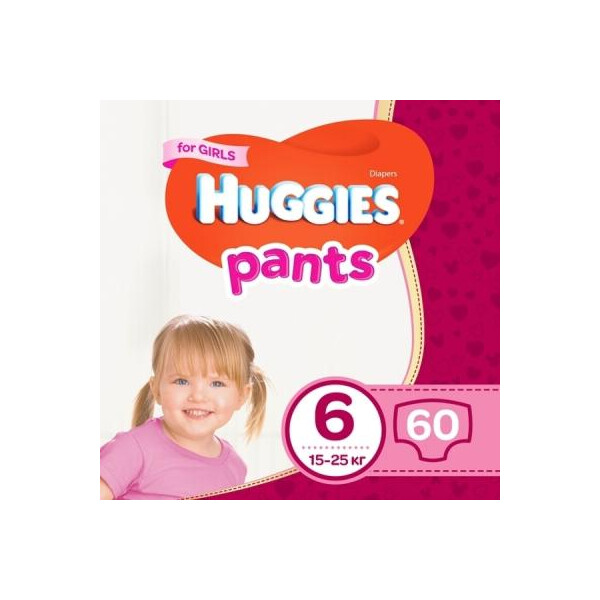 

Подгузник Huggies Pants 6 для девочек (15-25 кг) 60 шт (5029053564135)