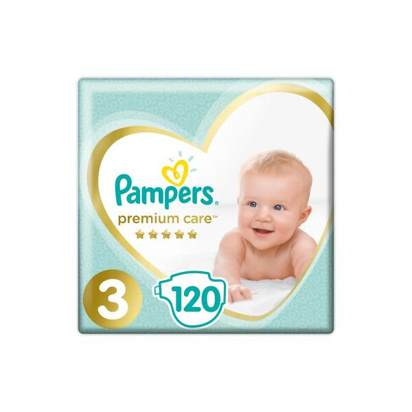 

Подгузник Pampers Premium Care Midi Размер 3 (6-10 кг), 120 шт (4015400465461)