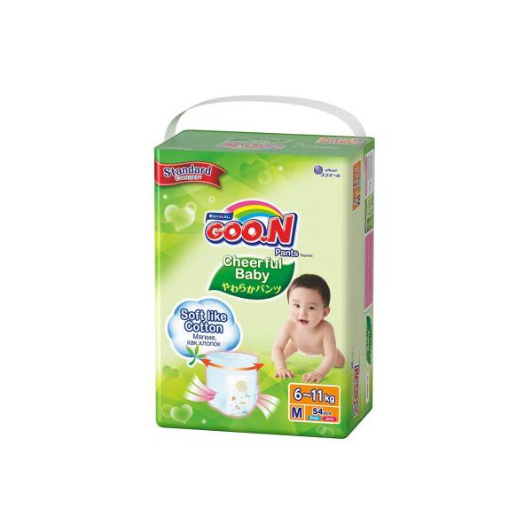 

Подгузник Cheerful Baby Трусики 6-11 кг M, унисекс, 54 шт (853880)