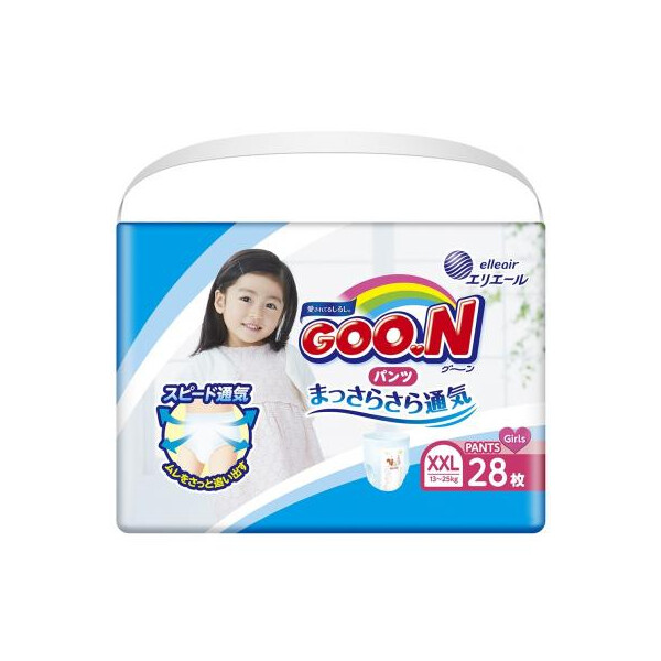 

Подгузник GOO.N трусики для девочек 13-25 кг XXL 28 шт (853885)