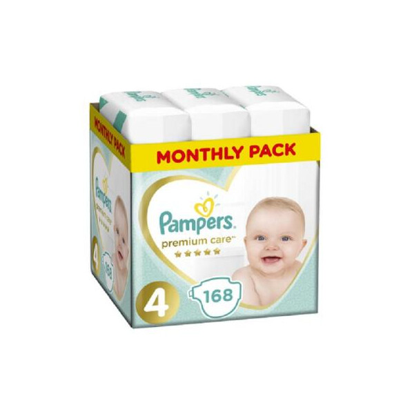 

Подгузник Pampers Premium Care Maxi Размер 4 (9-14 кг) 168 шт (8001090379511)