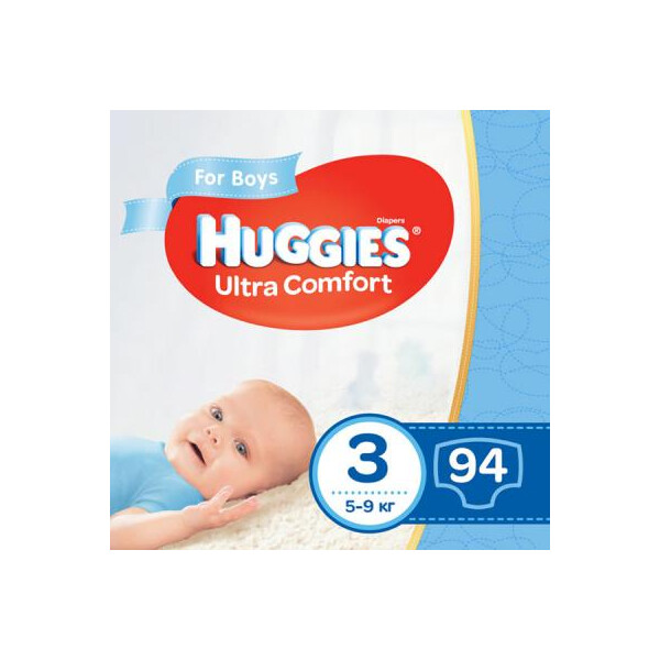

Подгузник Huggies Ultra Comfort Giga 3 для мальчиков (5-9кг) 94 шт (5029053543659)