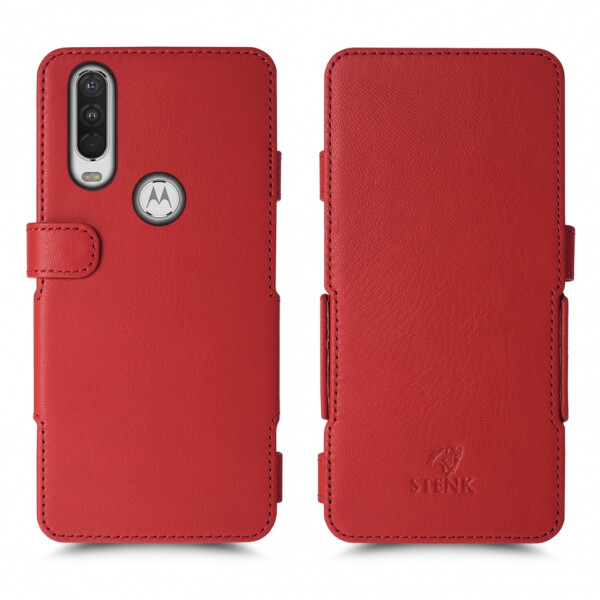 

Чехол книжка Stenk Prime для Motorola One Action Красный (64685)