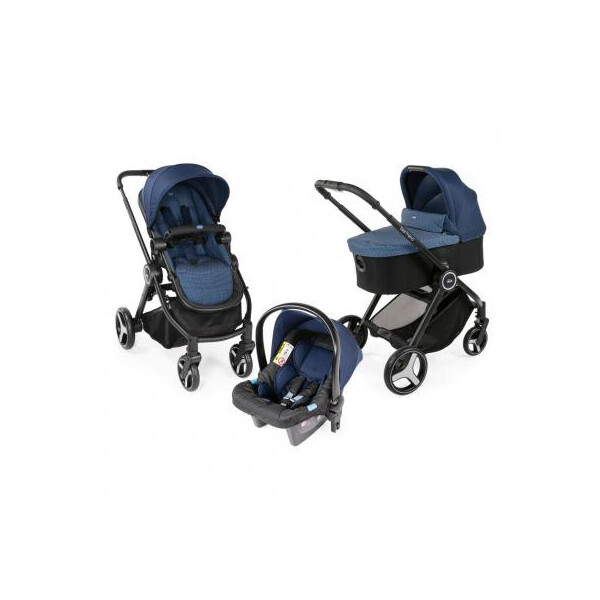 

Коляска Chicco 3 в 1 Trio Best Friend+ Light Синяя (79421.79)
