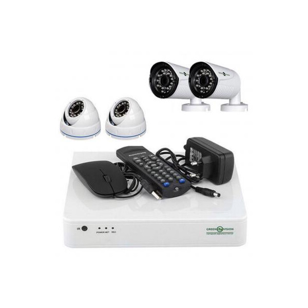 

Комплект видеонаблюдения GreenVision GV-K-S17/04 1080P (6660)