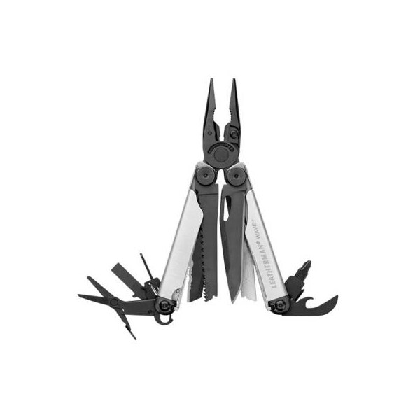 

Мультитул LEATHERMAN WAVE PLUS BLACK&SILVER, синтетичний чохол, карт. коробка (832622)