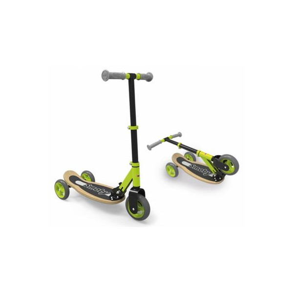 

Самокат Smoby с металлической рамой трехколесный Зеленый (750174)