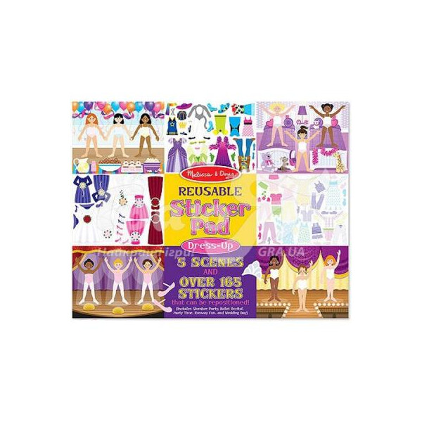 

Набор для творчества Melissa&Doug Многоразовые виниловые стикеры "Мода" (MD14198)