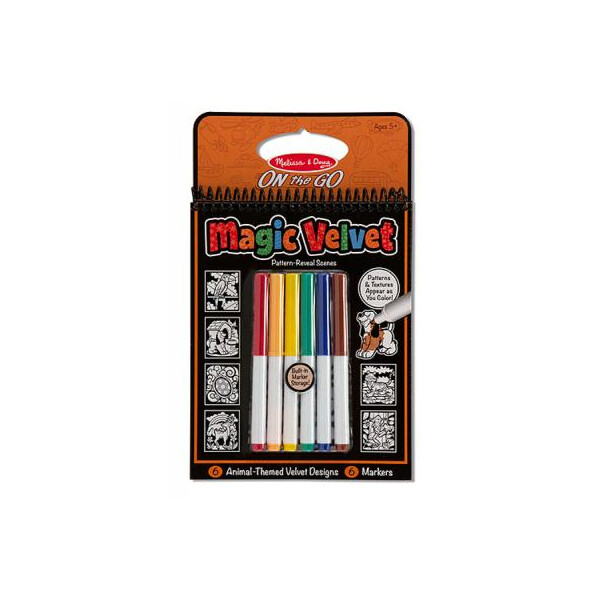 

Набор для творчества Melissa&Doug Магическая бархатная раскраска Животные (MD5397)