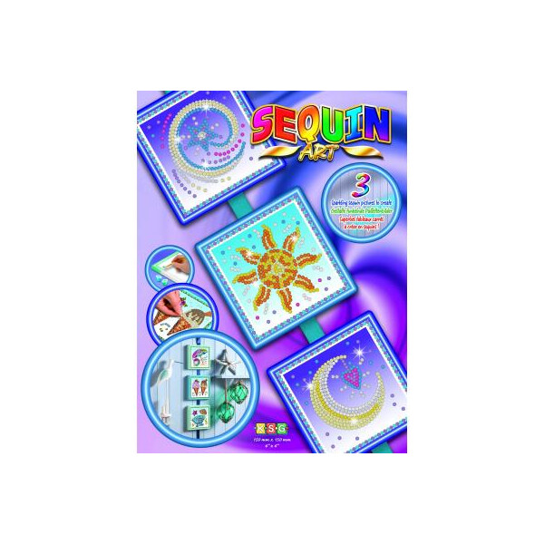 

Набор для творчества Sequin Art SEASONS Cosmic ,Sun,Moon and Stars (SA1511)