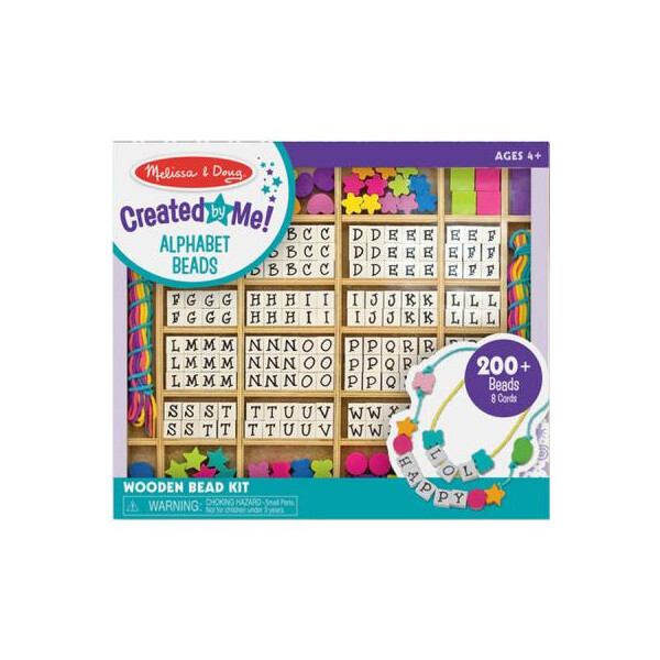 

Набор для творчества Melissa&Doug Мега-набор деревянных бусин Алфавит (MD13774)