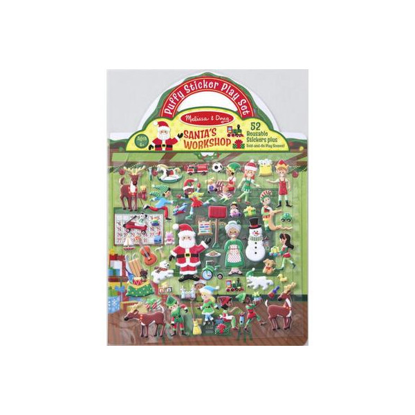 

Набор для творчества Melissa&Doug Объемные многоразовые наклейки Мастерская Санта-Клауса (MD18585)