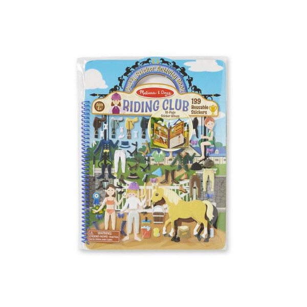 

Набор для творчества Melissa&Doug Объемные многоразовые наклейки Клуб верховой езды (MD19410)