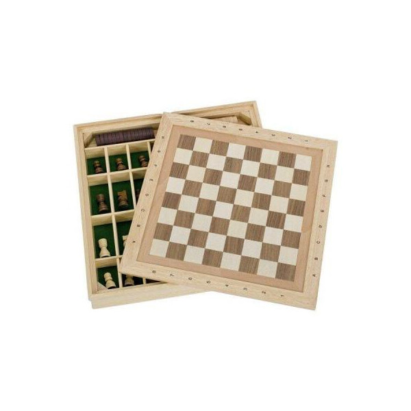 

Настольная игра Goki Шахматы, шашки, мельница (56953G)