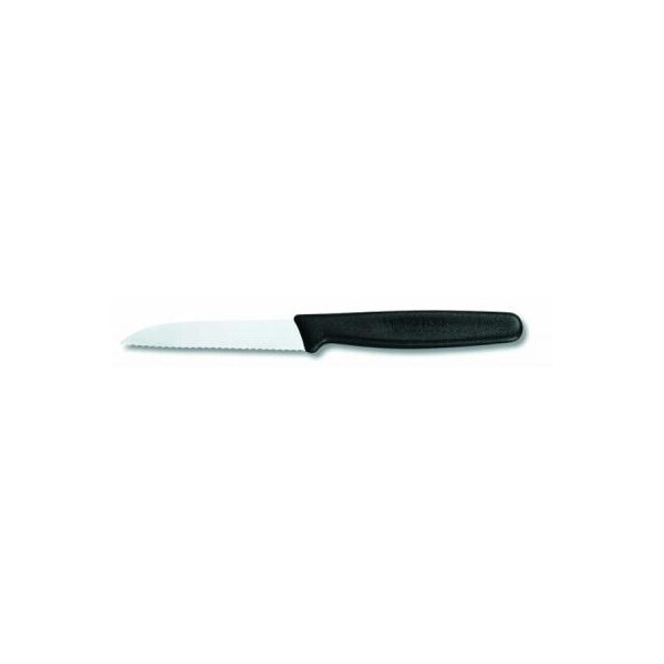 

Кухонный нож Victorinox Standart 8 см, с волнистым лезвием, черный (5.0433)