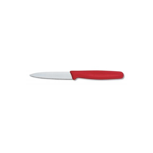 

Кухонный нож Victorinox Standart 8 см, с волнистым лезвием, красный (5.0631)