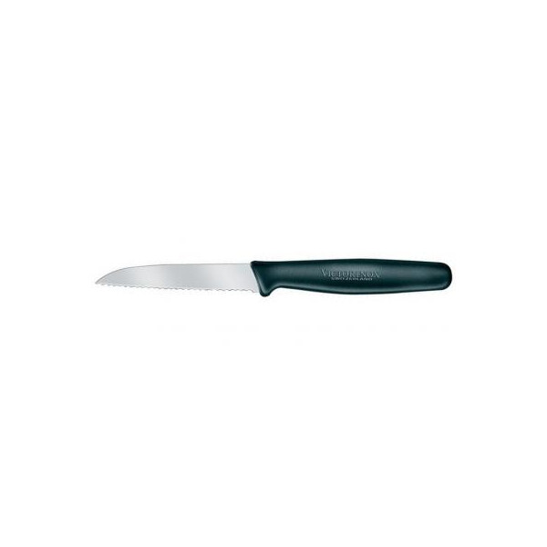

Кухонный нож Victorinox Standart 8 см, с волнистым лезвием, черный (5.0633)