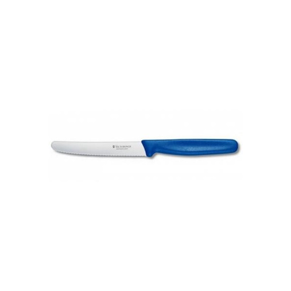

Кухонный нож Victorinox Standart для овощей 11 см, с волнистым лезвием, синий (5.0832)