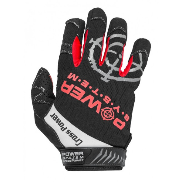 

Перчатки для фитнеса с длинным пальцем Power System Cross Power PS-2860 Black/Red S (PS-2860_S_Black-red)