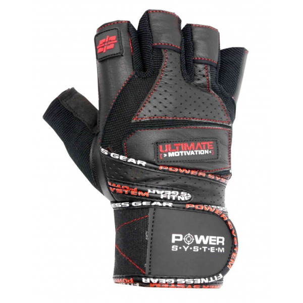 

Перчатки для фитнеса и тяжелой атлетики Power System Ultimate Motivation PS-2810 Black Red Line XL (PS_2810_XL_Black/Red)