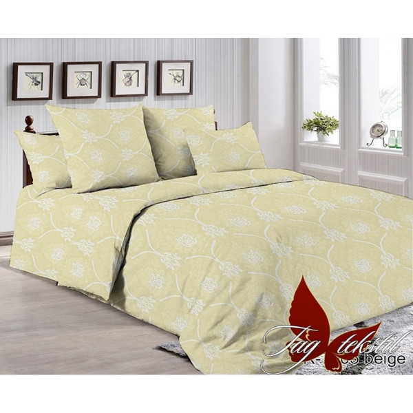 

Комплект постельного белья ТМ TAG begie 2-спальный R7005