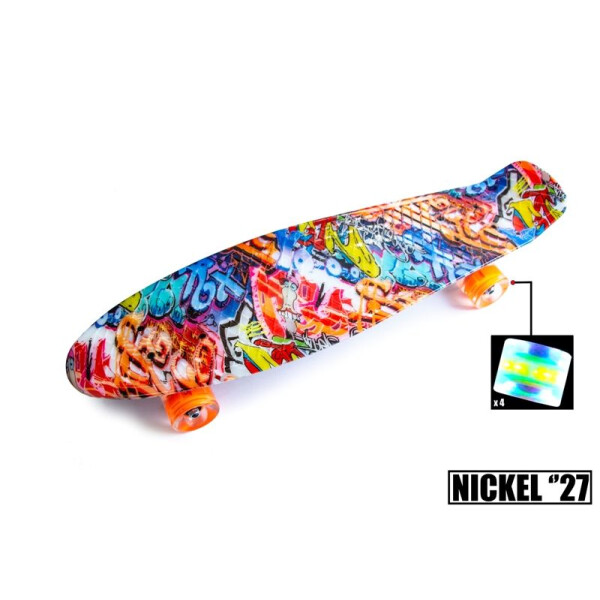 

Пенни борд Nickel 27" "Graffity" (светящиеся колёса) - 1669939148