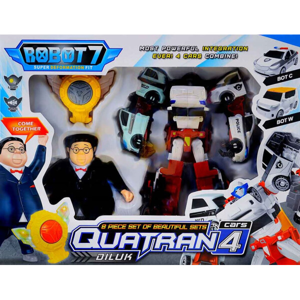 

Игрушка робот-трансформер Tobot Quatran с героями (Q1907)