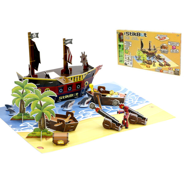 

Игровой набор анимационная Стикбот студия / Stikbot studio "Пиратский корабль" (JM-06A)
