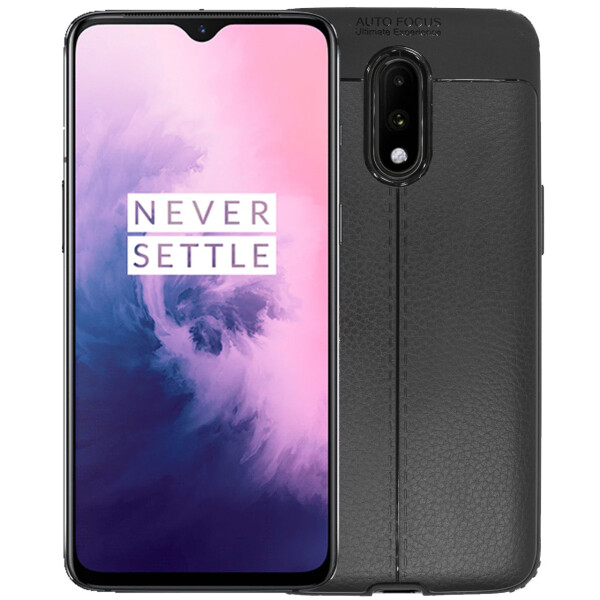 

Противоударный бампер C-KU Carbon Fiber Series Black для смартфона OnePlus 7 силиконовый чехол накладка